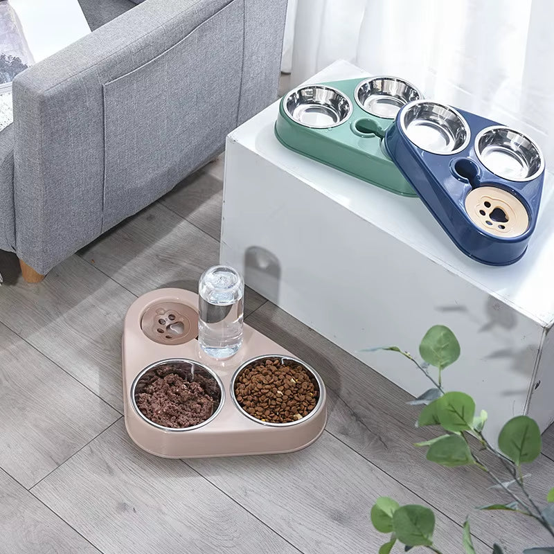 Pawmate Duoflow Feeder – Spill-Free Feeding & Hydration Station for Pets